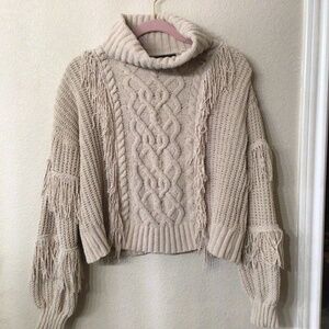 Almost Famous Fringed sweater. Very cute size large great shape